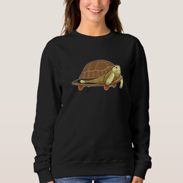 Turtle Skater Skateboard Sports Premium Sweatshirt (Front)