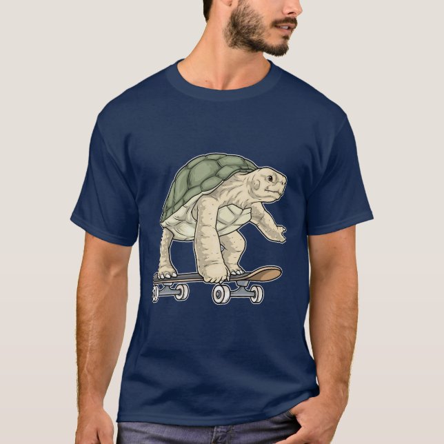 Turtle Skater Skateboard T-Shirt (Front)