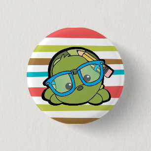 Turtle Smarty Pinback Button