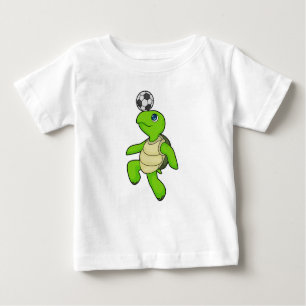 Turtle Soccer player Soccer Baby T-Shirt