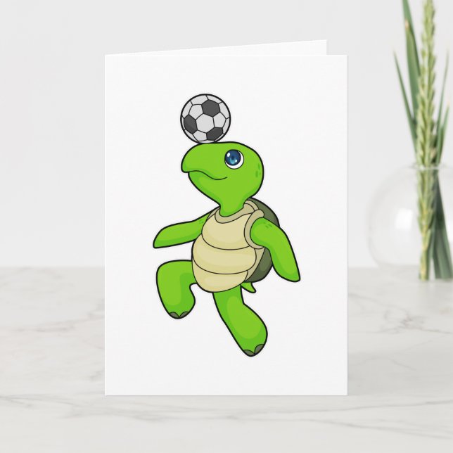 Turtle Soccer player Soccer Card (Front)