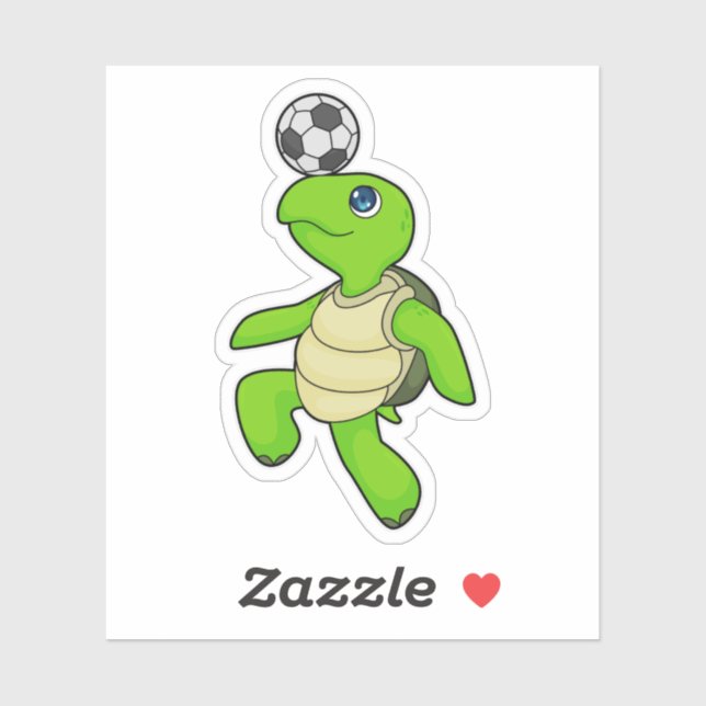 Turtle Soccer player Soccer Sticker (Sheet)