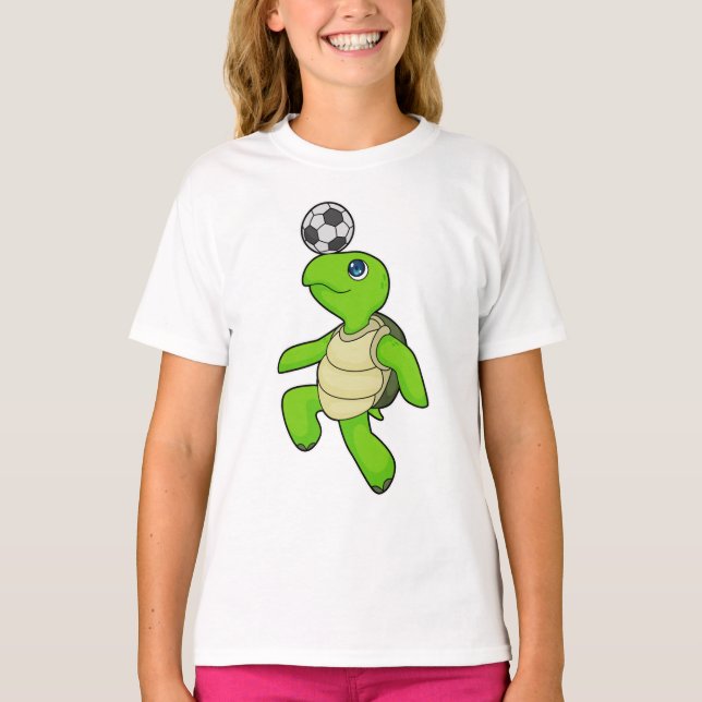 Turtle Soccer player Soccer T-Shirt (Front)