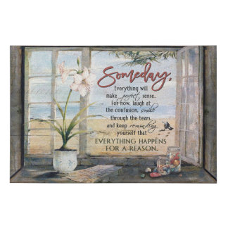 Turtle Someday Inspirational & Motivational Faux Canvas Print