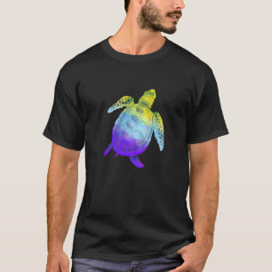 Turtle Sunglasses NonBinary Flag LGBT Non Binary T-Shirt