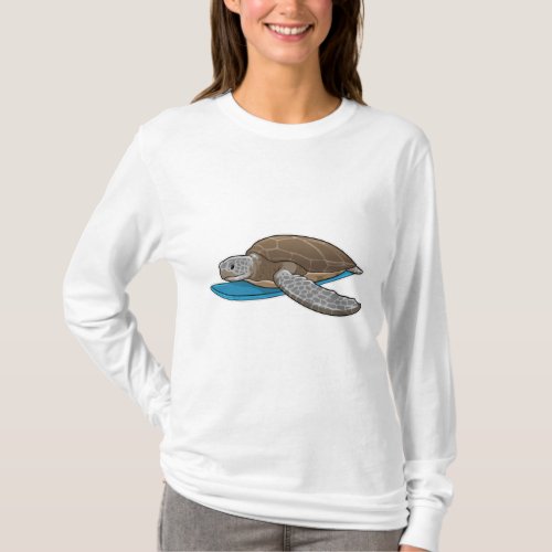 Turtle Surfer Surfboard T_Shirt