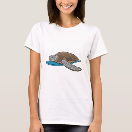 Turtle Surfer Surfboard T_Shirt