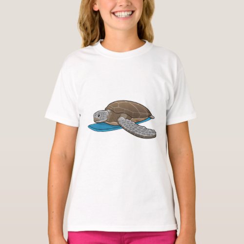 Turtle Surfer Surfboard T_Shirt