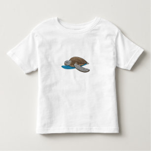 Turtle Surfer Surfboard Toddler T-shirt