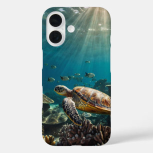 Turtle Swim iPhone 16 Case