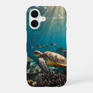 Turtle Swim iPhone 16 Case
