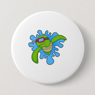 Turtle Swimming Swimming goggles Button