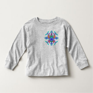 Turtle Symmetry Pattern 2-Sided Toddler Longsleeve Toddler T-shirt