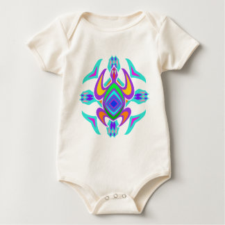 Turtle Symmetry Pattern Baby Bodysuit