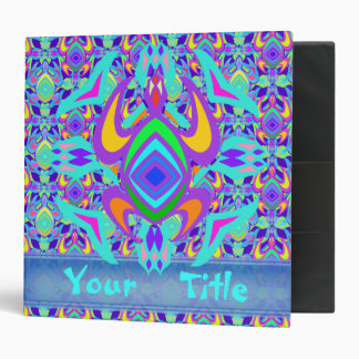 Turtle Symmetry Pattern Customizable 2" Art Binder