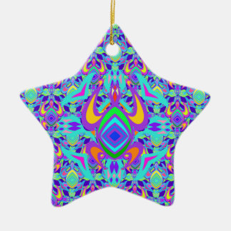 Turtle Symmetry Pattern Star Ornament