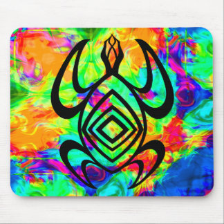 Turtle Symmetry Tiedye Mousepad