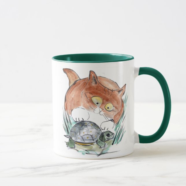 Turtle Tag - Kitten says You're it! Mug (Right)