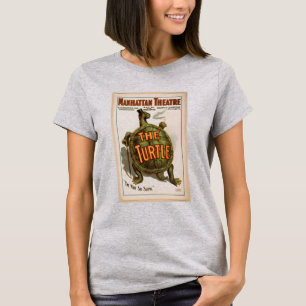 Turtle Theater Vintage Book Cover T-Shirt