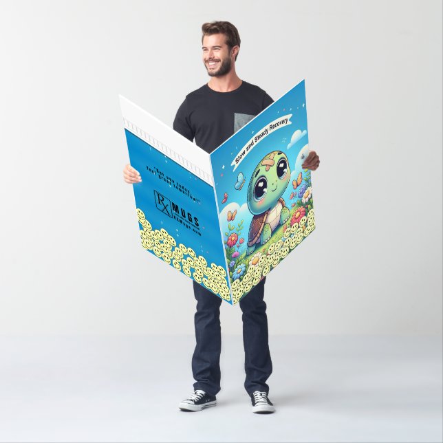 Turtle-Themed Get Well Soon Design Card (In Situ)