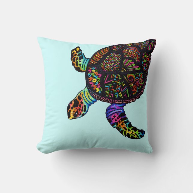 Turtle Throw Pillow (Front)