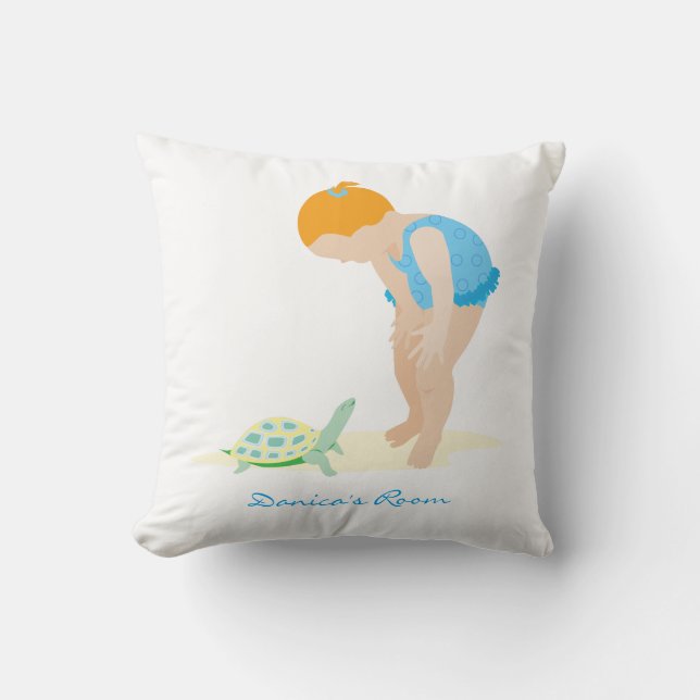 Turtle Throw Pillow (Front)