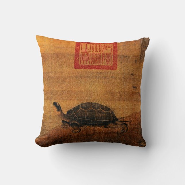 Turtle Throw Pillow (Front)