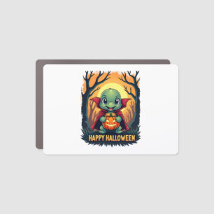 Turtle Tortoise Boo Vampire Trick Or Treat Hallowe Car Magnet