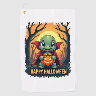 Turtle Tortoise Boo Vampire Trick Or Treat Hallowe Golf Towel