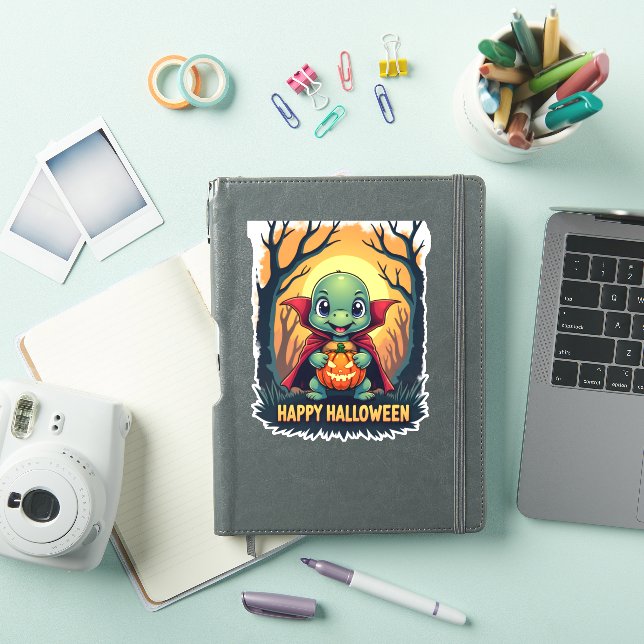 Turtle Tortoise Boo Vampire Trick Or Treat Hallowe Sticker (iPad Cover)