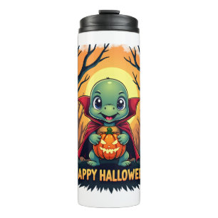 Turtle Tortoise Boo Vampire Trick Or Treat Hallowe Thermal Tumbler