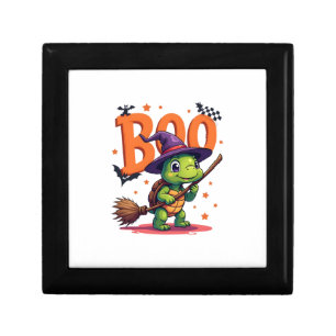 Turtle Tortoise Boo Witch Trick Or Treat Halloween Gift Box