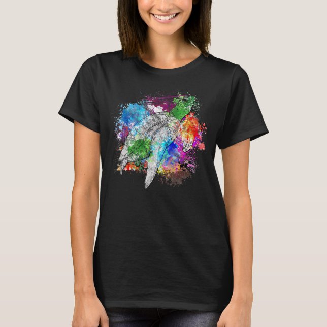 Turtle Tortoise Chill Slow Loggerhead Leatherback  T-Shirt (Front)