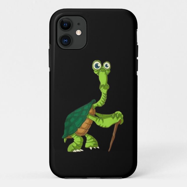 Turtle Tortoise Retired Funny Standing Turtle Reti Case-Mate iPhone Case (Back)