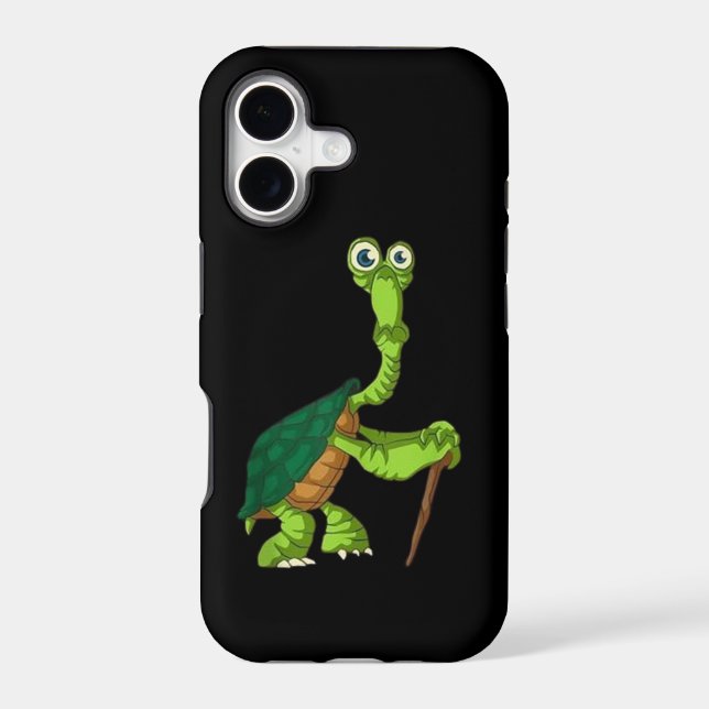 Turtle Tortoise Retired Funny Standing Turtle Reti Iphone Case (Back)
