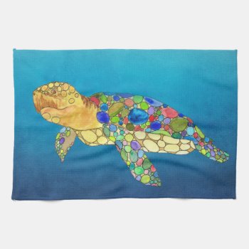 Turtle Towel by aftermyart at Zazzle