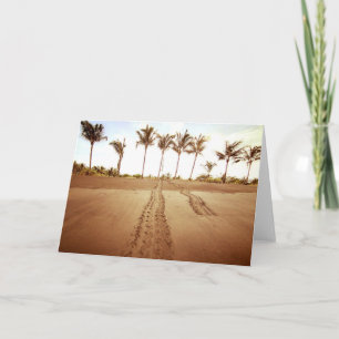 Turtle Tracks Folded Greeting Card