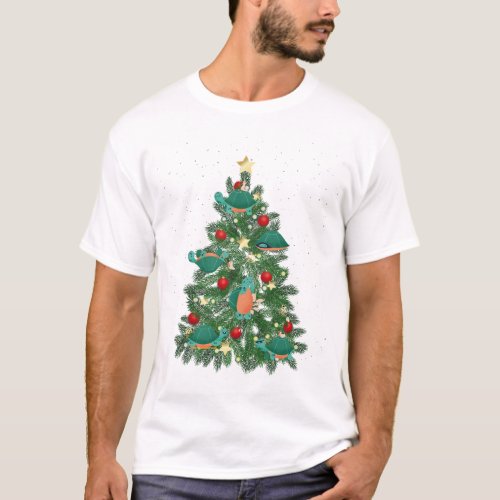 Turtle Turtle Christmas Tree Christmas Tree T_Shirt