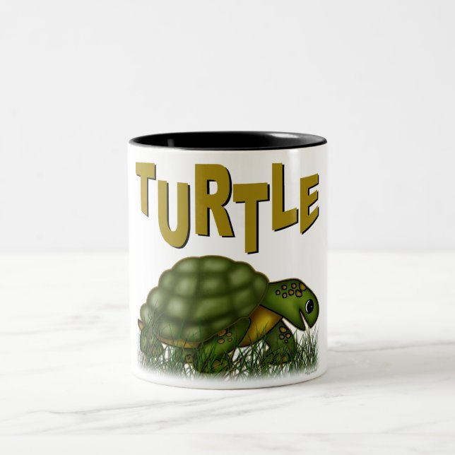 Turtle Two-Tone Coffee Mug (Center)