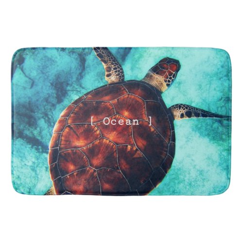 turtle underwater photography  bath mat
