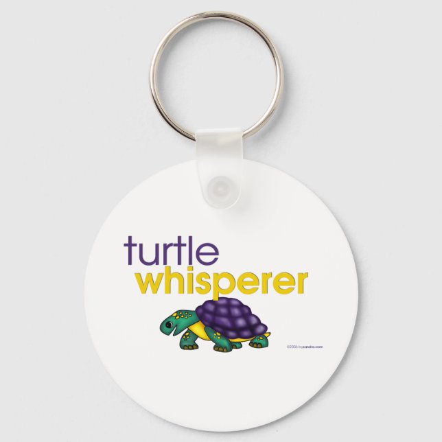 Turtle Whisperer Keychain (Front)