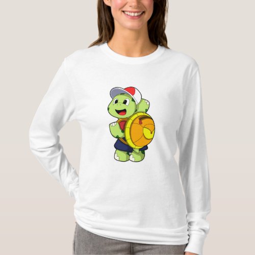 Turtle with Backpack  Cap T_Shirt