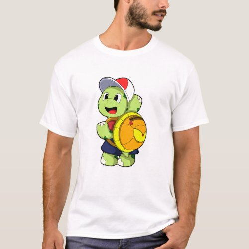 Turtle with Backpack  Cap T_Shirt