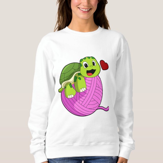 Turtle with Ball of Wool Sweatshirt (Front)