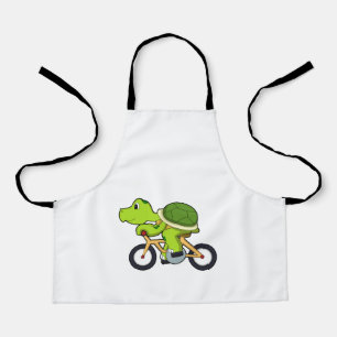 Turtle with Bicycle.PNG Apron
