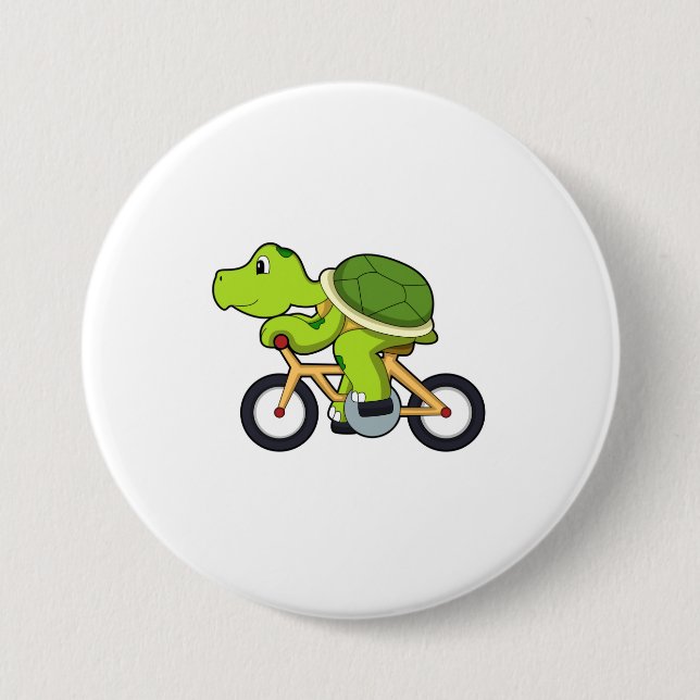 Turtle with Bicycle.PNG Button (Front)