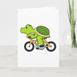 Turtle with Bicycle.PNG Card