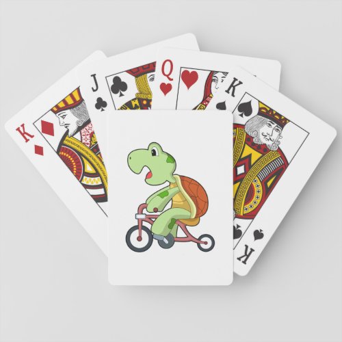 Turtle with Bicycle Poker Cards