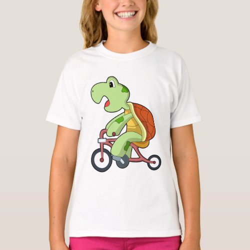 Turtle with Bicycle T_Shirt