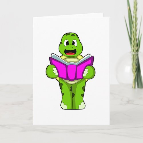 Turtle with Book Card